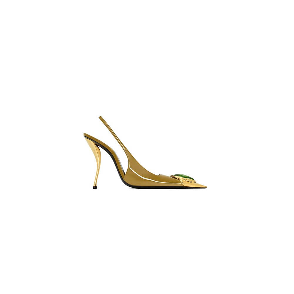 YSL Loulou Slingback Pumps in Patent Leather