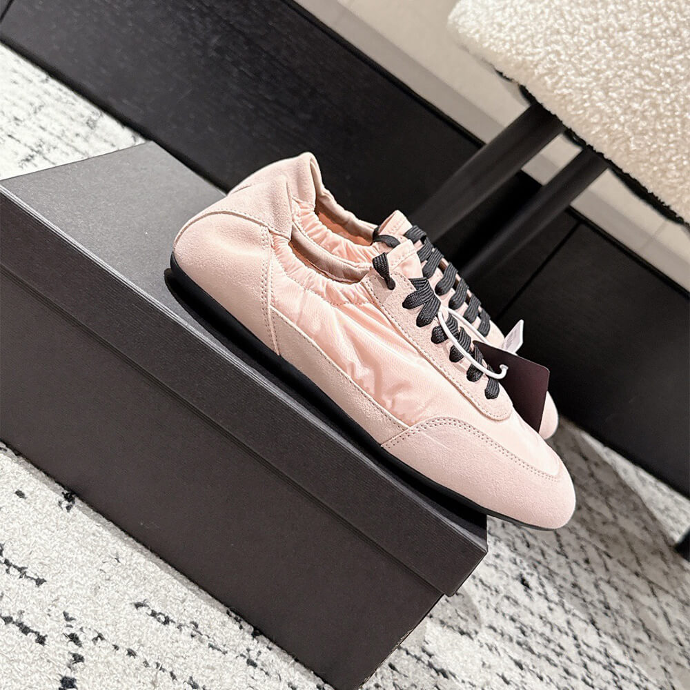 PRADA Collapse Re-Nylon and suede sneakers